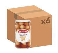 Baxters Crunchy Tangy Silverskin Onions Jar, 440 g (Pack of 6)