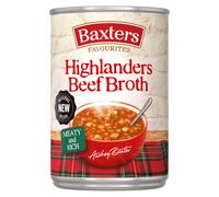 Baxters Favourites Highlanders Beef Broth, Ready-to-Eat Tinned Soup, 400 g (Pack of 6 Tins)