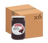 Baxters Salad Beets, Diced Beetroot Pickled in Sweet Malt Vinegar, Vegan, Bulk Pack, 340 g (Pack of 6)
