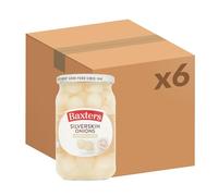 Baxters Silverskin Onions Crunchy Sweet Jar, 440 g (Pack of 6)