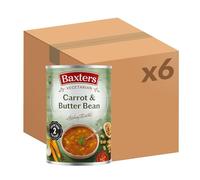 Baxters Vegetarian Carrot & Butter Bean Soup, 400 g (Pack of 6)