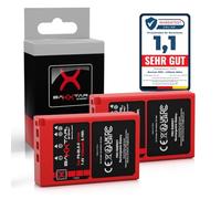 Baxxtar 2x Battery for Olympus BLS-5 BLS-50 BLS5 1100mAh