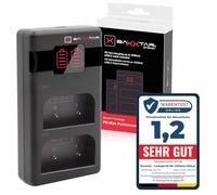 Baxxtar BLX-1 PD-MaxPerformance Battery Charger (1500 mA) USB-C Mini Dual LCD - PD/QC Compatible with Olympus OM-System OM-1 II OM-3 OM1 OM3 BLX1 BL-X1