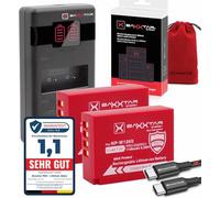 Baxxtar NP-W126s NP-W126 battery pack - MaxProtect series (1140mAh) with active NTC sensor and V1 protective housing - Charging with 1000mA PD-MaxPerformance USB-C (1619572)