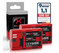 Baxxtar PRO II LP-E6N LP-E6 2250mAh 2x replacement battery optimised