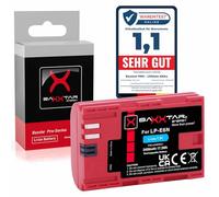Baxxtar PRO II LP-E6N LP-E6 2250mAh 2x replacement battery optimised
