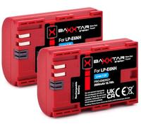 Baxxtar Pro LP-E6NH 2600mAh Battery Pack Compatible with Canon R5 R5c R6 R6II R7 etc