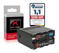 Baxxtar PRO - PLUS Battery for Sony NP-F970 (10500mAh) - Black Series - LG Cells inside - with Powerbank function (USB and DC output) and Battery Check