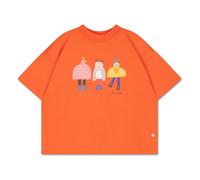 Baxy Oiseaux T-shirt Organic cotton Orange 4 years