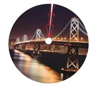 Bay Bridge Printed Christmas Tree Skirt 30 inch Xmas Tree Skirts Mat for Christmas Decoration Indoor Outdoor Ornaments