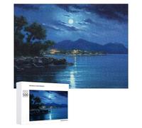 Bay By Night Themed Wooden Jigsaw Puzzle for Adults, 500 PCS