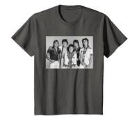 Bay City Rollers Scottish Rock Band Photo by Allan Ballard T-Shirt, Youth, Asphalt Grey, X-Small