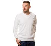 Bay eCom UK Men’s Bowling Golf White Jumpers Sweaters Tops Bowl Logo Size S to 5XL (Small, White)