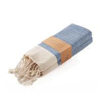 BAY LAUREL Turkish Hand Towel - Pack of 2 | 16x40 Soft & Absorbent Decorative Towels for Bathroom, Hand, Face, Hair, Gym, Yoga, SPA, Kitchen & Tea (Royal, Diamond 16x40 Inches (Set of 2)