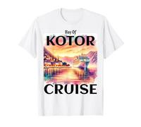 Bay of Kotor Cruise Montenegro Adriatic Watercolor Travel T-Shirt