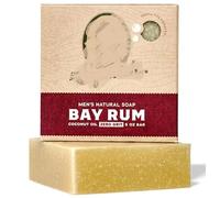 Bay Rum All Natural Bar Soap for Men with Zero Grit, Smells like Island Tropics & Spice, Handmade in USA, 5.0 ounces, 1.0 count, Pack of 1