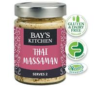 Bay’s Kitchen Low FODMAP Ready To Cook Thai Massaman Stir-in Cooking Sauce, Gluten-Free, IBS-Friendly and suitable for Vegans (6 x 260g jar multipack)