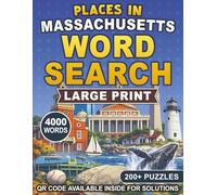 Bay State Word Search: 200 Large-Print Puzzles of Massachusetts Places