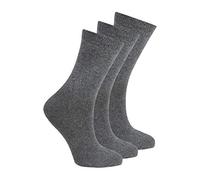 BAY6 6 Pairs Kids Back To School Plain Uniform Socks - Grey Size 12.5-3.5