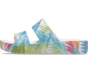 Baya Platform Tropical Print Amazon Sandal White/Multi