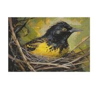 Baya Weaver (1) 1000 Pieces Jigsaw Puzzle Pet Bird For Men Educational Decompression Adults Anxiety Memory Care Mothers Valentines Premium 1000 PCS