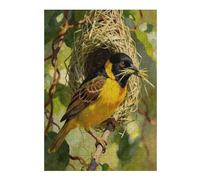 Baya Weaver 300 Piece Jigsaw Puzzle Mascota Aves For Men Cognitive Development Adults Anxiety Memory Care Mothers Valentines Gift High-grade Rigid Cardboard 300 PCS