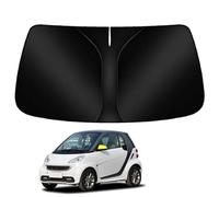 BAYAJIAZ Windscreen Sun Shade for Car inside Windshield Sun Shade for Smart Fortwo 451 Coupe 2007-2014 Front Window Sunshades Foldable UV Protection Sunshade Car Interior Accessories Summer,B