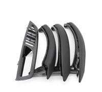 BAYDE 7PCS Set LHD RHD Interior Door Window Switch Panel Pull Handle Leather Cover for X5 X6 E70 E71 2007-2014 Interior Door Handle Cap(LHD Set Carbon8)