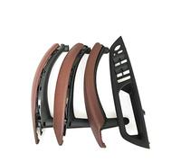 BAYDE 7PCS Set LHD RHD Interior Door Window Switch Panel Pull Handle Leather Cover for X5 X6 E70 E71 2007-2014 Interior Door Handle Cap(RHD Set Brown15)