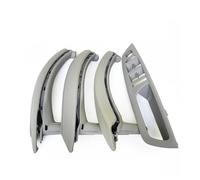 BAYDE 7PCS Set LHD RHD Interior Door Window Switch Panel Pull Handle Leather Cover for X5 X6 E70 E71 2007-2014 Interior Door Handle Cap(RHD Set Titanium13)