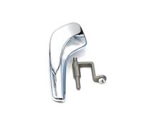 BAYDE for Opel for Corsa D 2006-2014 1 Pair Car Plated Plastic Stainless Interior Door Handles 13297814 13297813 Interior Door Handle Cap(Left)