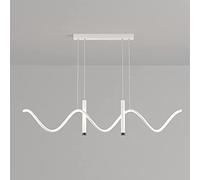 BayDe - LED Dimmable Metal Hanging Lamp Spiral Long Combinat Pendant Lamp with Spotlight Dining Room Living Room Decorat Suspended Chandelier Adjustable Lighting Fixtures ，Ceiling Lighting