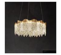 BayDe Modern Living Room Crystal Round Ceiling Chandelier Luxury Glossy Remote Control Dimmable LED Lights Luxury Chandelier,Chandelier