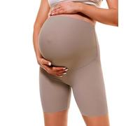BAYDI Clouduxi Maternity Shorts Over The Belly 6" Pale Khaki