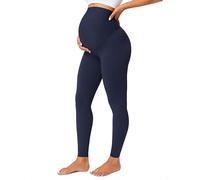 BAYDI Maternity Leggings for Women Over the Belly True Navy