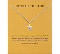 Baydurcan Pendant Necklace for Women Evil Eye Ankh Bow Necklace for Friends Sister Birthday Just Because Christmas Gifts, One Size, Stainless Steel, Cubic Zirconia