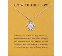 Baydurcan Silver Necklace for Women Evil Eye Ankh Bow Necklace for Friends Sister Birthday Just Because Christmas Gifts, One Size, Stainless Steel, Cubic Zirconia