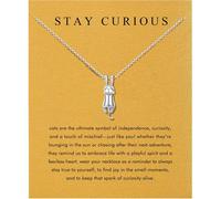 Baydurcan Silver Necklace for Women Evil Eye Ankh Bow Necklace for Friends Sister Birthday Just Because Christmas Gifts, One Size, Stainless Steel, Cubic Zirconia