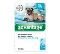 Bayer Advantage Spot-On Solution - 100 (dogs 4 - 10kg)