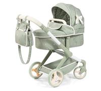 Bayer Design 17028AA Doll's pram Xeo, stroller, height-adjustable, reversible handle, convertible, bag, for girls and boys, 3+ age