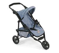 Bayer Chic 2000-61250 - Lola Doll's Buggy, Jogging Buggy, Doll's pram, Blue Jeans
