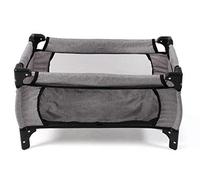 Bayer Chic 2000 653-19 Deluxe Travel Cot for Baby Dolls, Jeans Grey