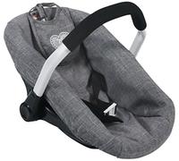 Bayer Chic 2000 708 76 Car Seat for Baby Dolls, Jeans Grey, 50 cm