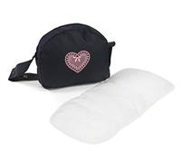 Bayer Chic 2000 853-26 Changing Bag for Dolls, Doll Changing Bag Bayer Chic 2000 Changing Bag, Doll Accessories, Doll Bag, Pink, Melange Grey, Navy
