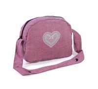 Bayer Chic 2000 853-62 Changing Bag for Dolls, Doll Nappy Bag, Doll Accessories, Doll Bag, Jeans Pink