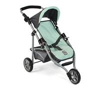 Bayer Chic 2000 - Lola doll's buggy, jogging buggy, doll jogger, doll's pram, melange anthracite, mint