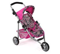 Bayer Chic 2000 - Lola, jogging buggy, doll jogger, doll's pram, hot pink pearls, 612-87