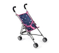 Bayer Chic 2000® Roma Doll's Buggy - Butterfly, Navy - Dolls up to 50 cm - 3-4 Years, Doll's Pram, Mini Buggy