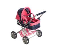 Bayer Chic 2000 - Smarty Doll's Pram, Small Pram for Children from 2 Years, Toy Pram, Confetti, Pink