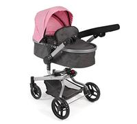 Bayer Chic 2000 Yolo 593-86 Combination Doll's Pram Melange Pink